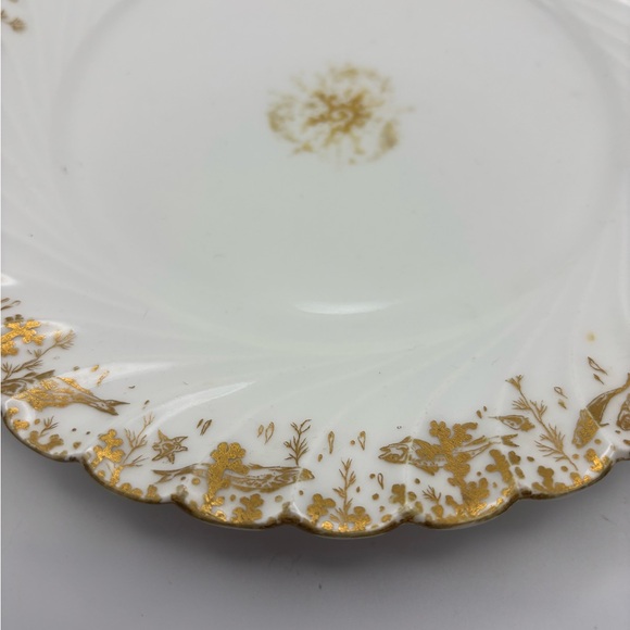 Salesman Limoges Elegant White Porcelain Plate - Picture 7 of 12